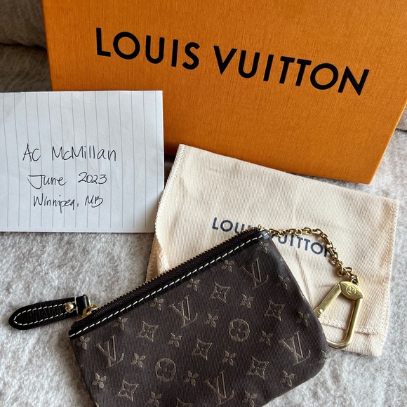 Louis Vuitton Mini Lin Key Pouch/ Cles - Picture 2 of 9